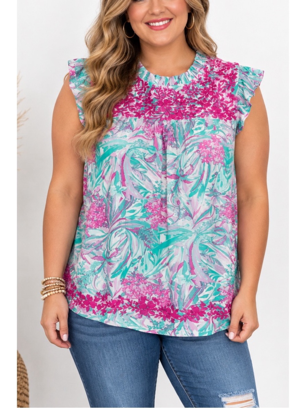 Emily Wonder Wander The Town Floral Blouse